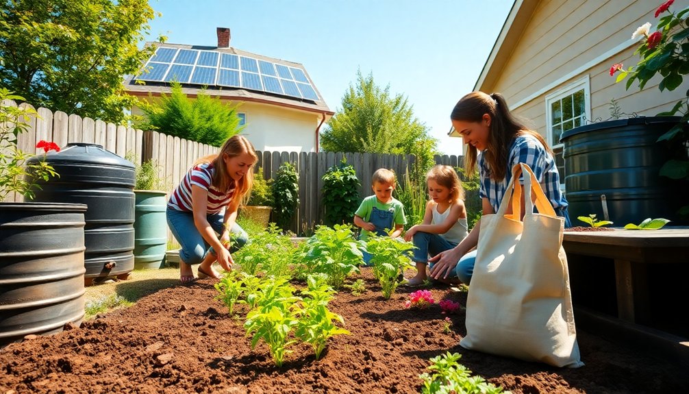 Familie umweltfreundliche Lebenstipps